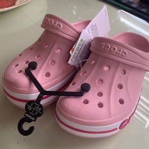 Girls Pink Crocs